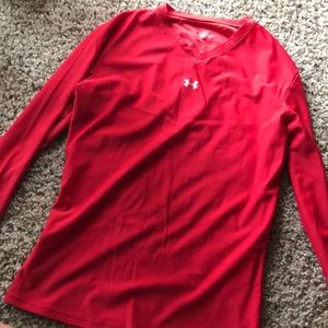 Under armour/ women’s large work out shirt.